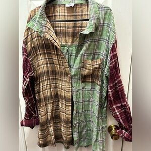 Cotton on plaid shirt